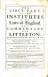 The First Part of the Institutes of the Lawes of England