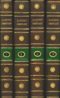 Blackstone's Commentaries on the Laws of England