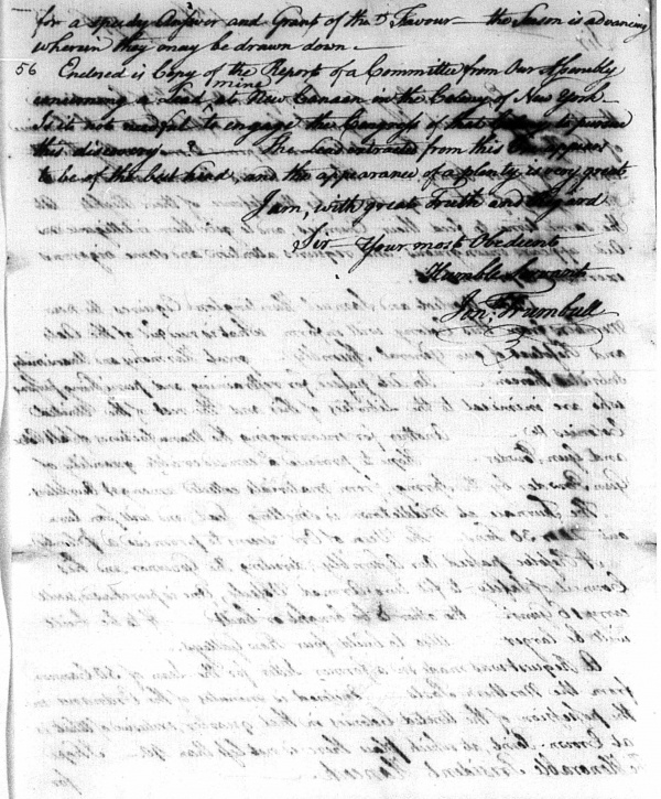 Jonathan Trumbull to John Hancock, referred to Wythe & Committee, 6 ...