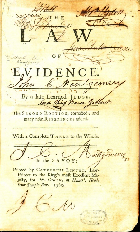 the law of evidence uk