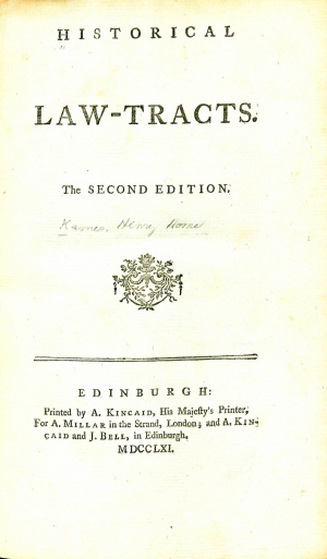 KamesHistoricalLawTracts1761TitlePage.jpg