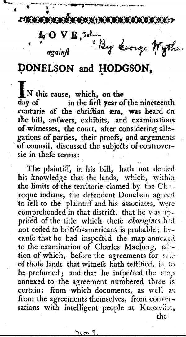 Love, against Donelson and Hodgson - Wythepedia: The George Wythe ...