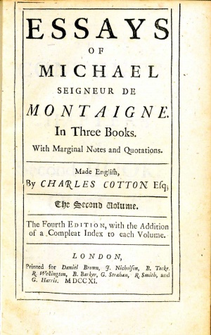 the complete essays of michel de montaigne