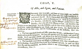 Marginalia and initial capital, page 82.