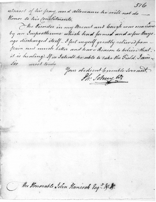 Philip Schuyler to John Hancock, referred to Wythe & Committee, 10 ...