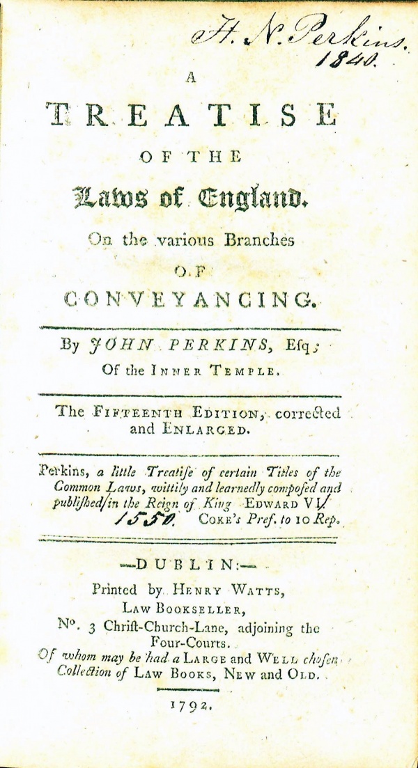 A Treatise of the Laws of England, on the Various Branches of ...