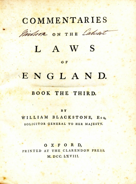 Commentaries On The Laws Of England Wythepedia The George Wythe Encyclopedia