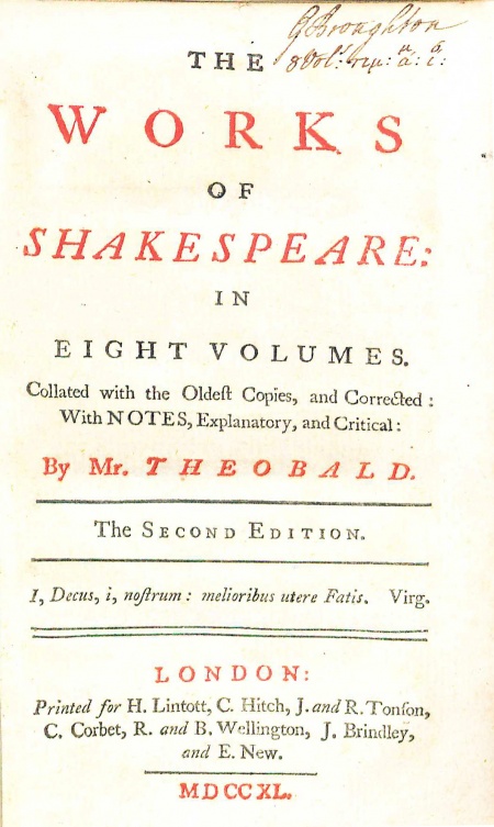 The Works Of Shakespeare: In Eight Volumes - Wythepedia: The George ...